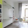 immagine del letto a parete chiuso inserito nell'ambiente multifunzione